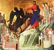 Duccio di Buoninsegna Temptation on the Mount Norge oil painting reproduction